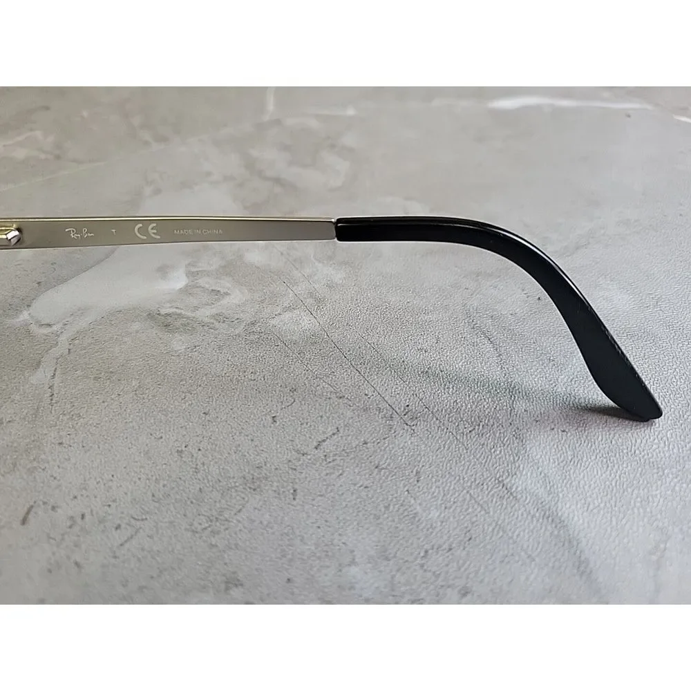 Ray Ban‎ RB6184 2634 Silver Rectangle Eyeglasses Frames Only 51-17 140